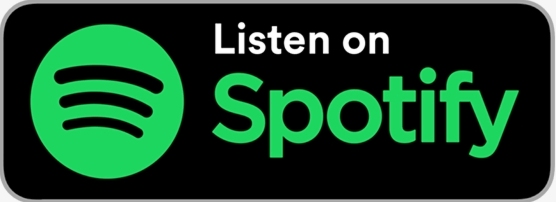 A green spotify logo on a black background