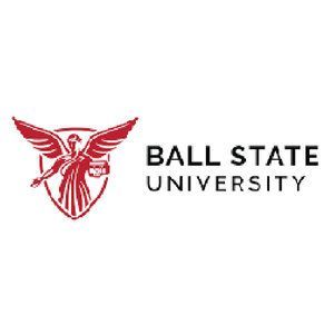 The ball state university logo has a red eagle on it.