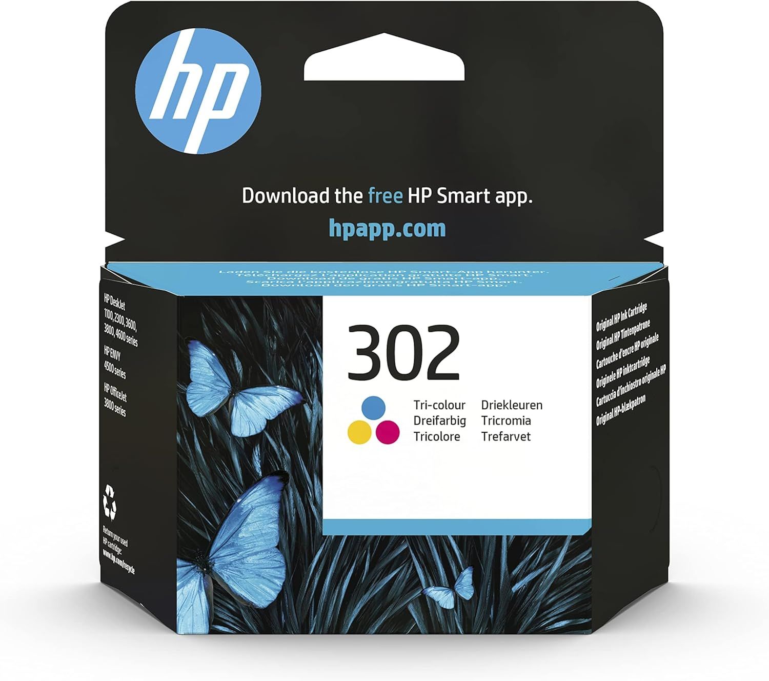 HP 302 tri colour ink cartirdge