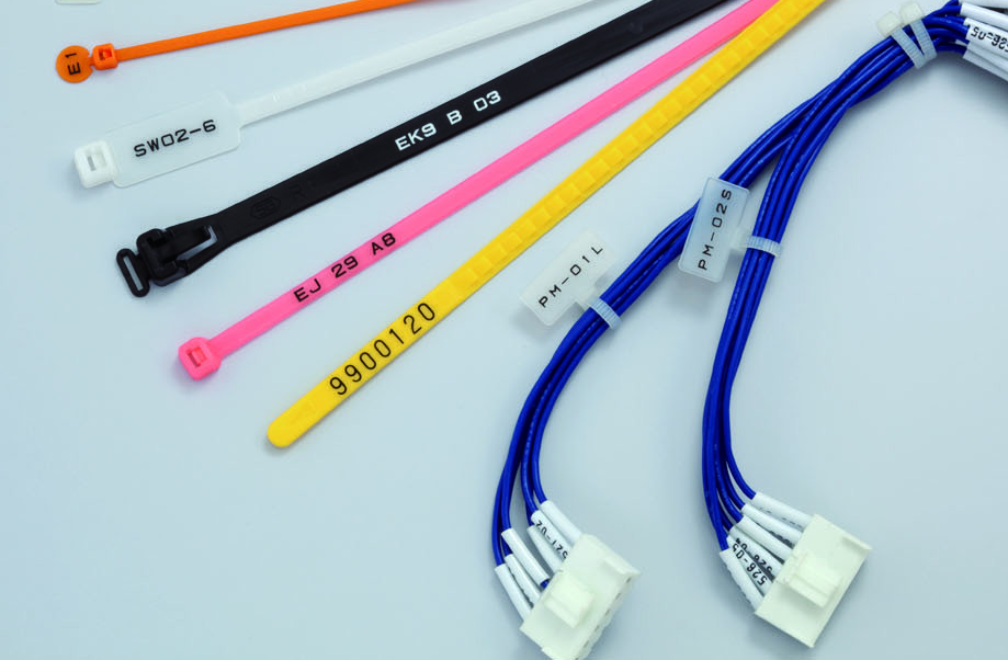 Cable Ties Printed by HOTMARKER Cable Marking Machine