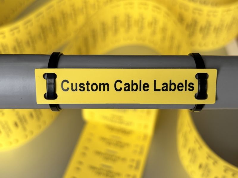 pvc number ferrules custom printed by Identimark