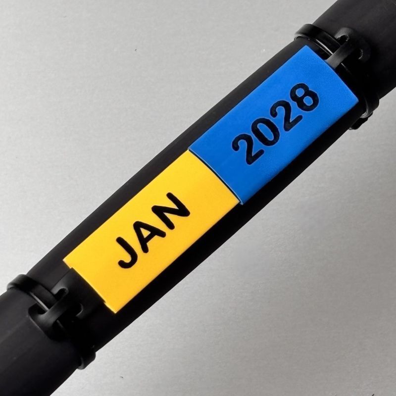 Carrier cable labels printed by Identimark