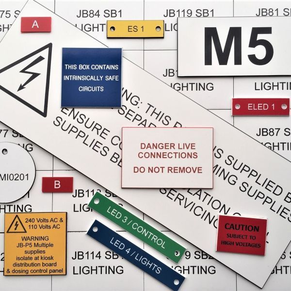 Identimark yellow cat 6 heatshrink labels