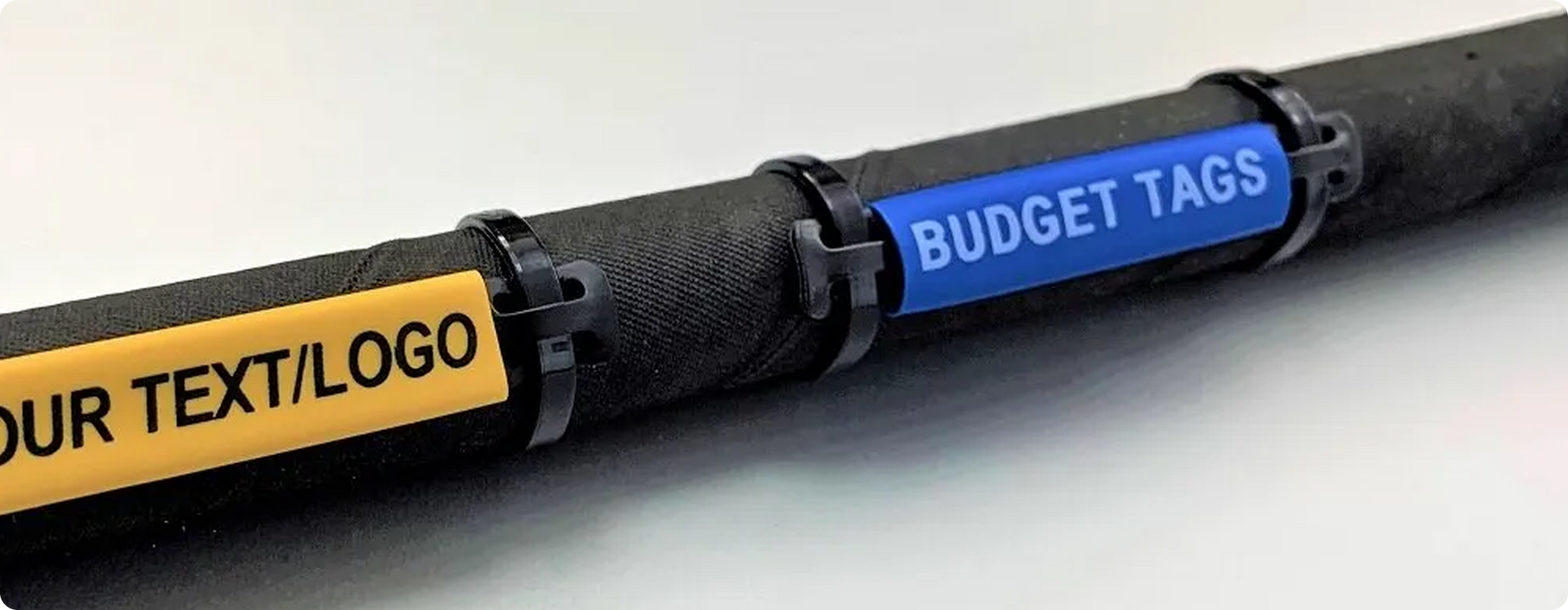 Identimark Blue and Yellow Budget Cable Tie Hose Identification