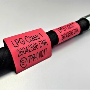 Identimark Red Cable Markers Custom Printed
