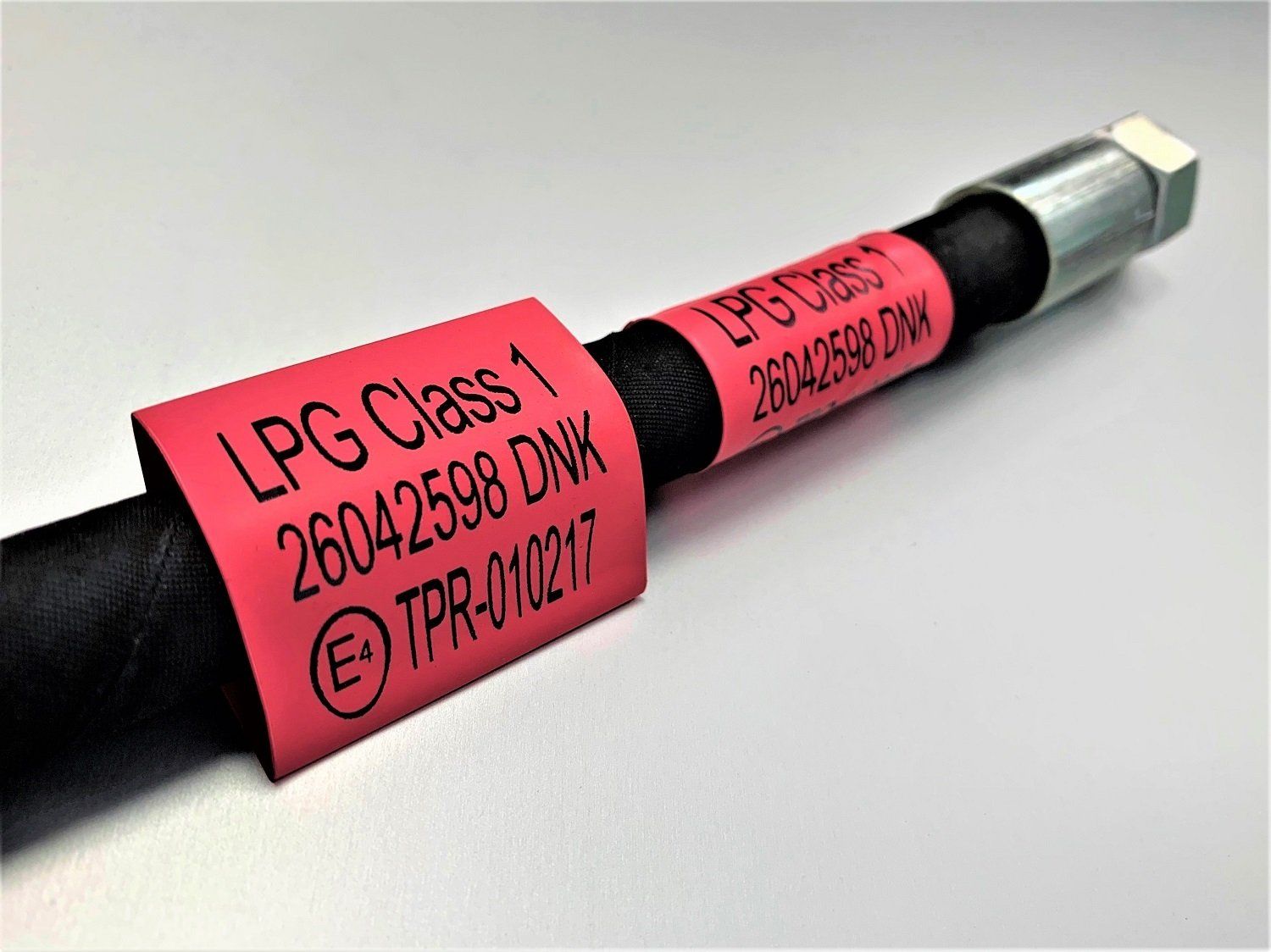 Identimark Red Cable Markers Custom Printed