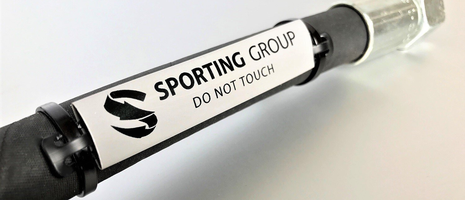 carrier tag printed with logo custom printed by Identimark