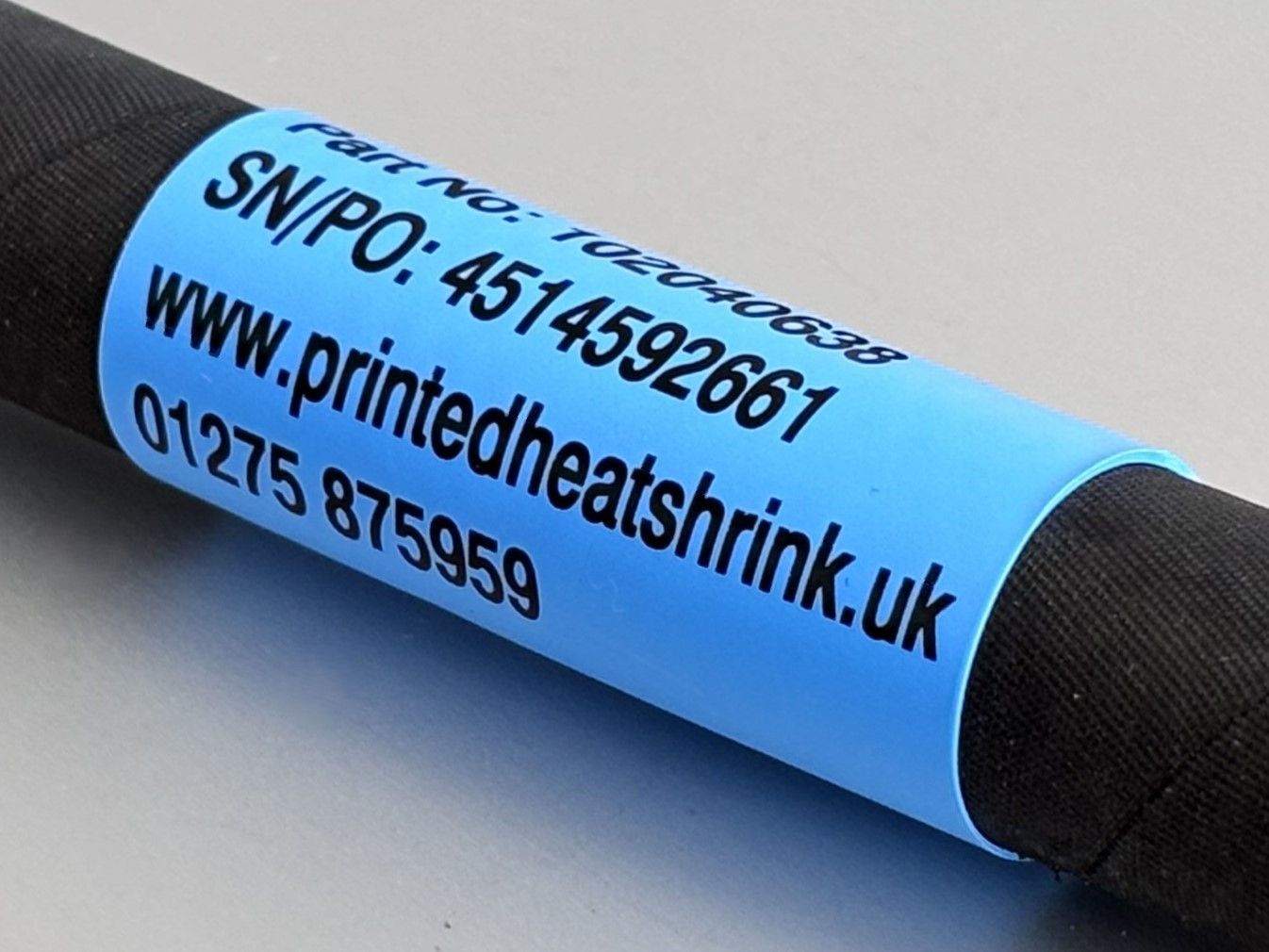 Identimark yellow cat 6 heatshrink labels