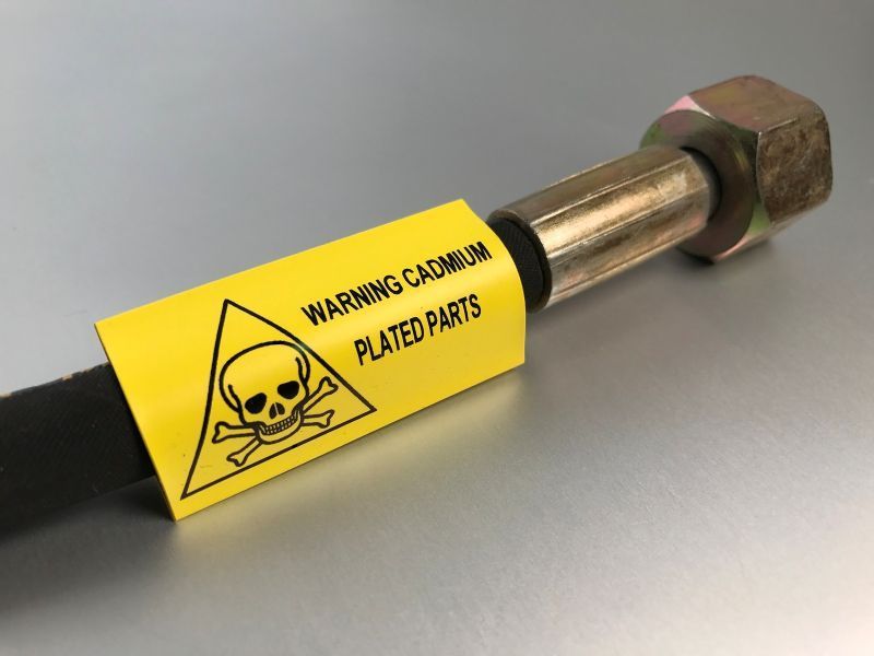 carrier cable labels printed by Identimark in a range of colours and text