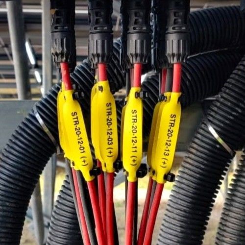 pvc brake hose labels printed to order with logos and text by Identimark