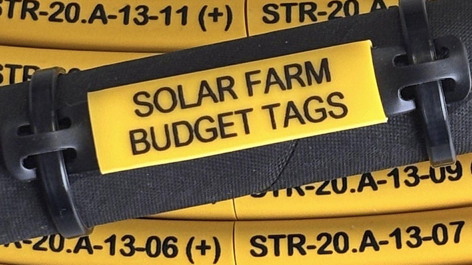 Identimark Pre-Printed Budget Solar Park Labels