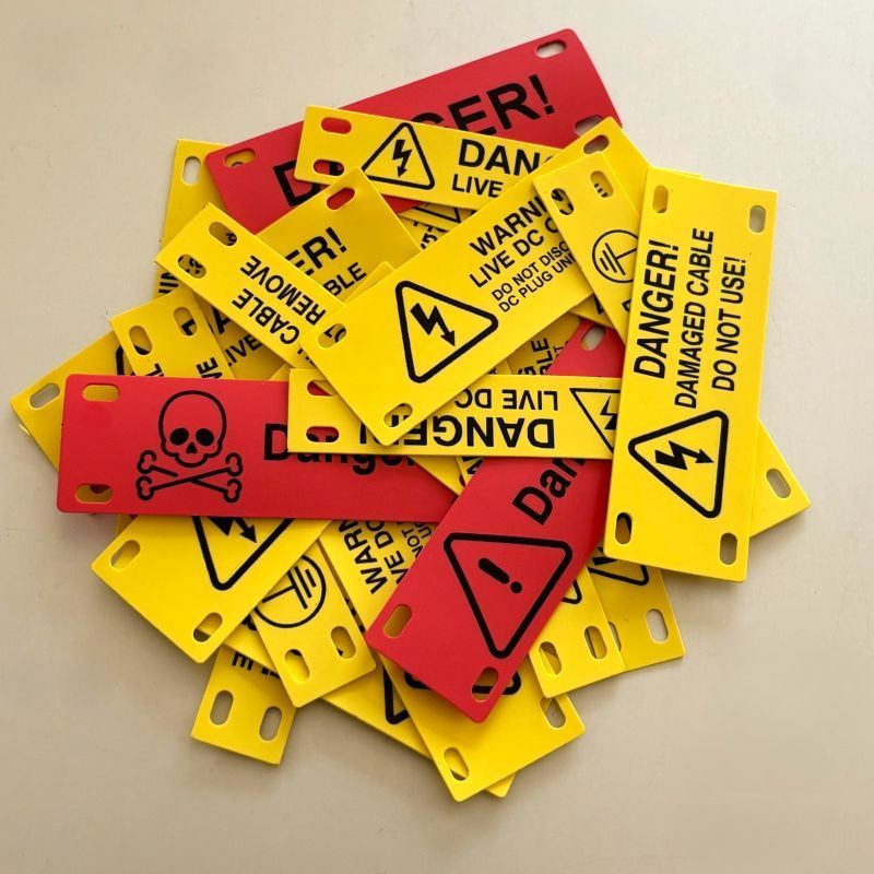 Identimark Solar Park DC Warning & Inverter Labels
