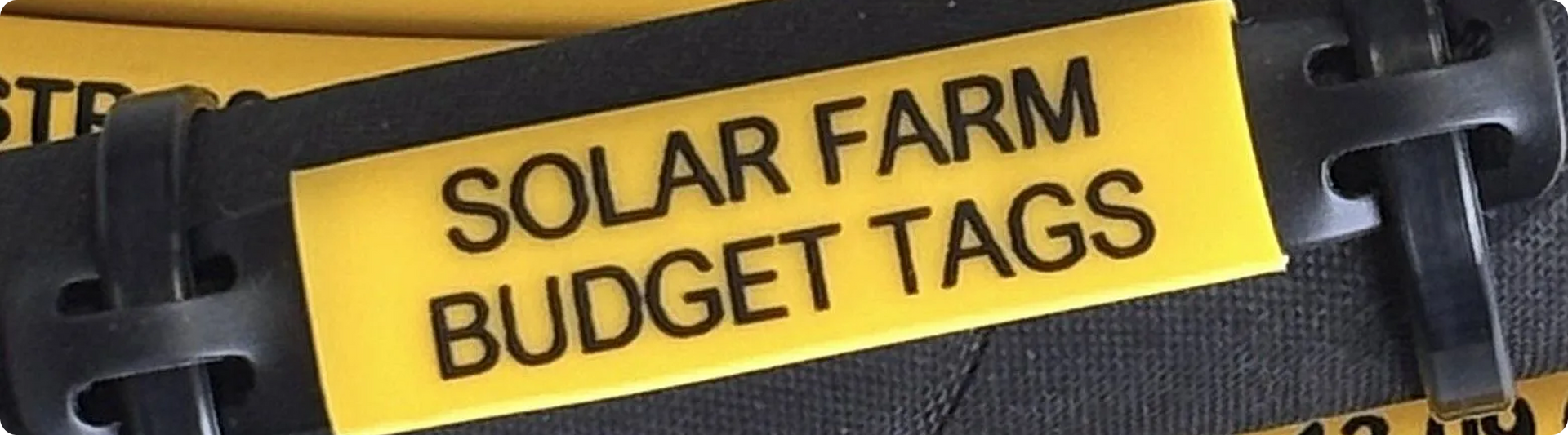 Identimark Pre-Printed Budget Cable Tie Label