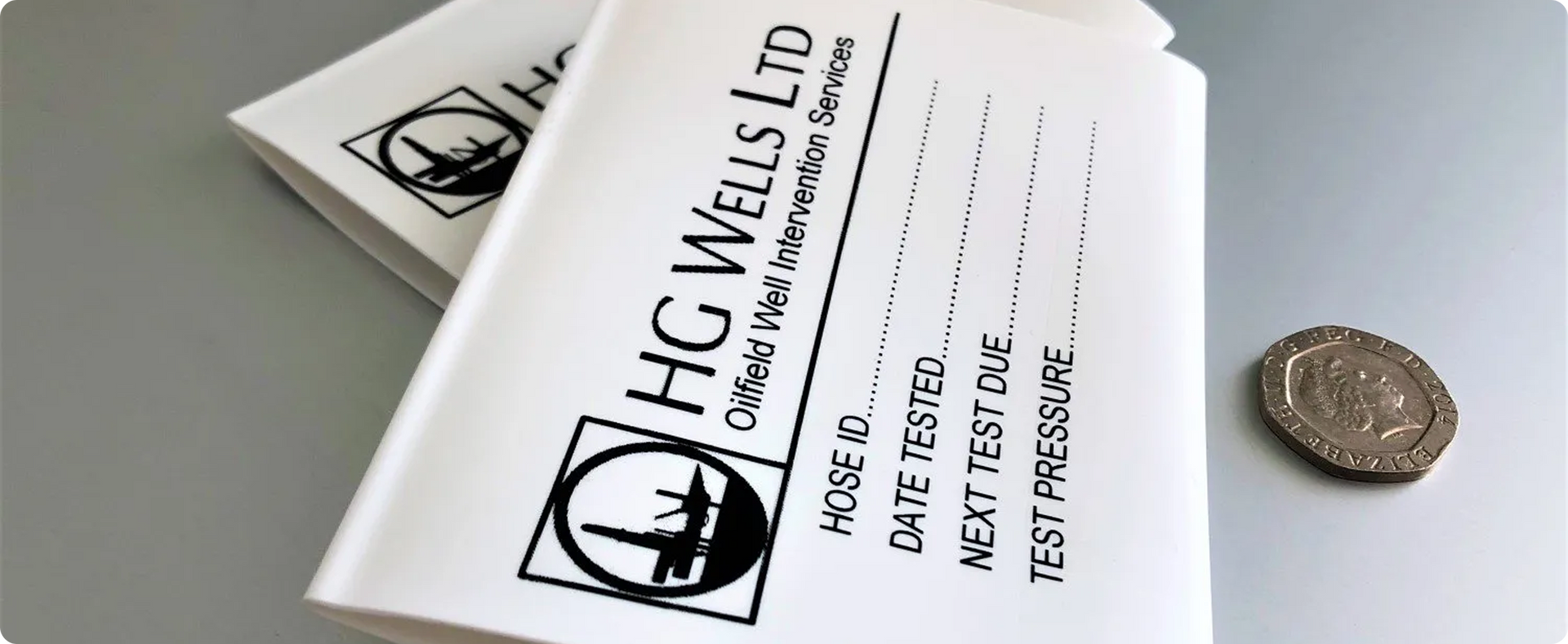 Identimark white hose printed heatshrink labels