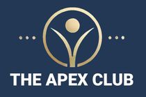 The apex club logo on a blue background