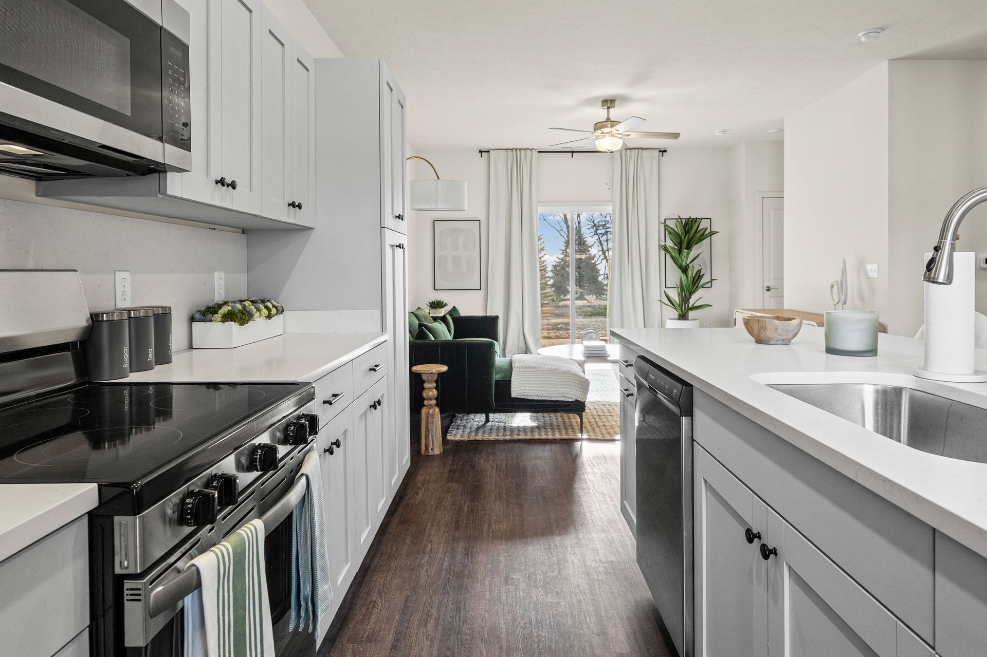 Open concept living area