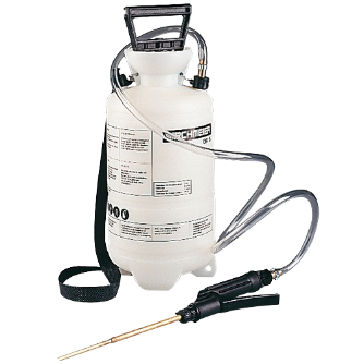 A White Spray Bottle With A Black Strap And A Hose Attached To It — Dan's Pest Control in Kiama, NSW