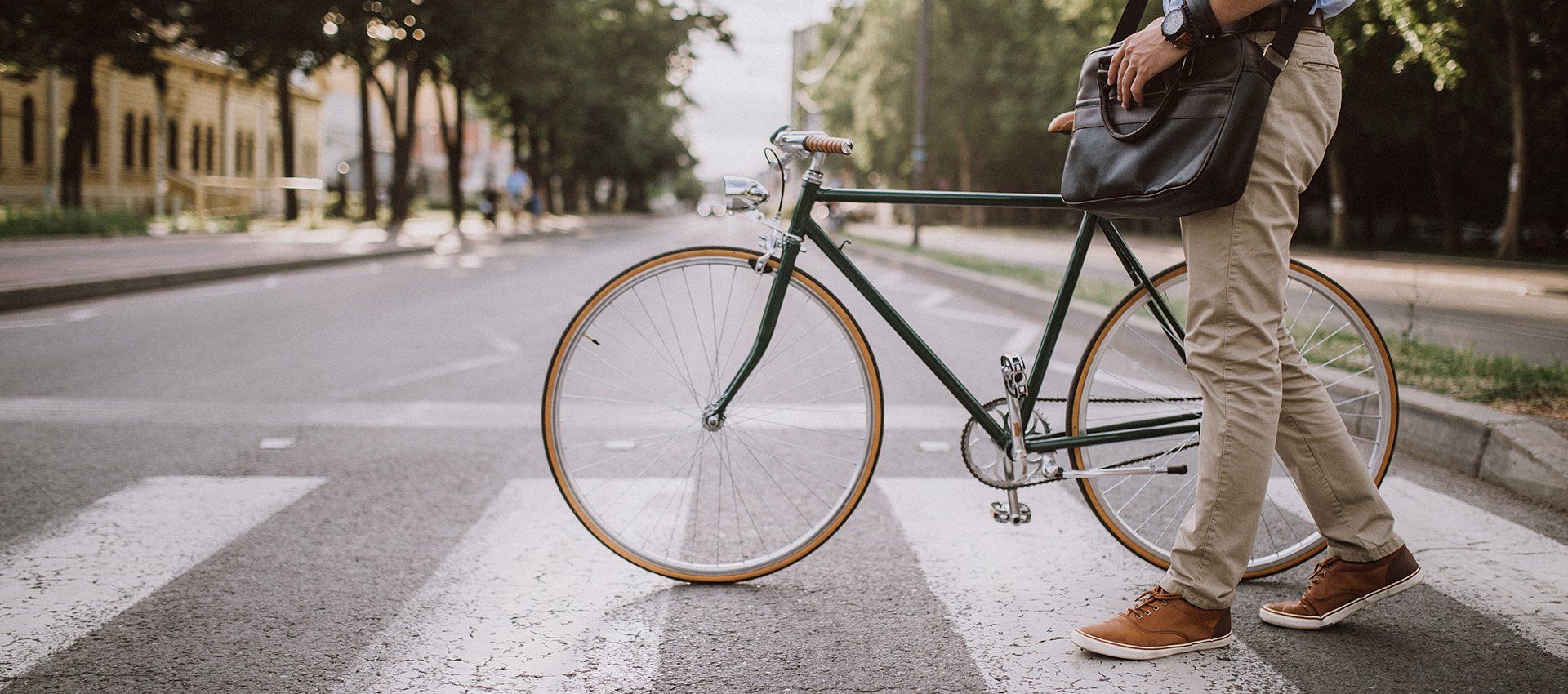Man with bike