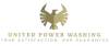 Gold phoenix logo with company name "United Power Washing" and tagline.