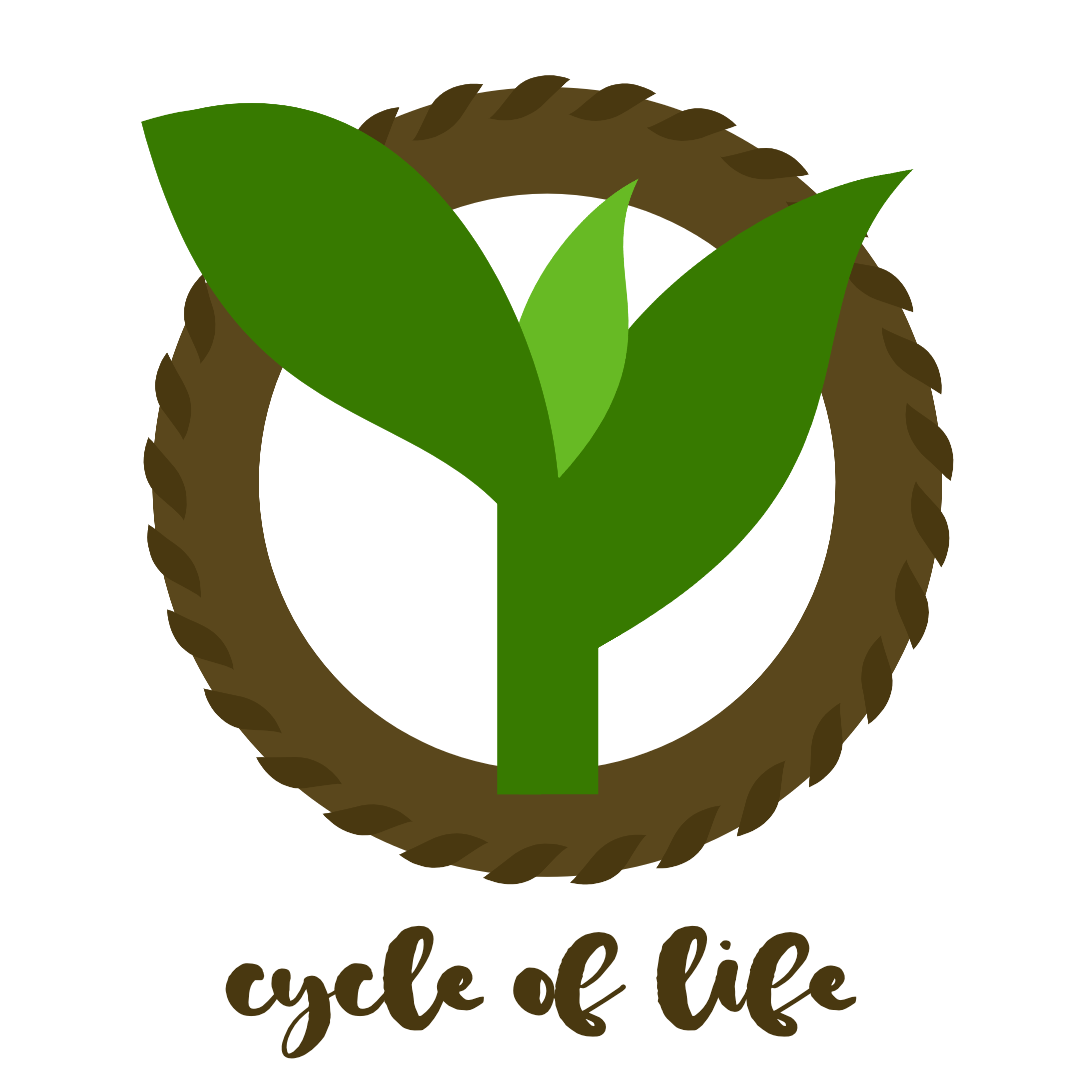 A logo for a company called cycle of life