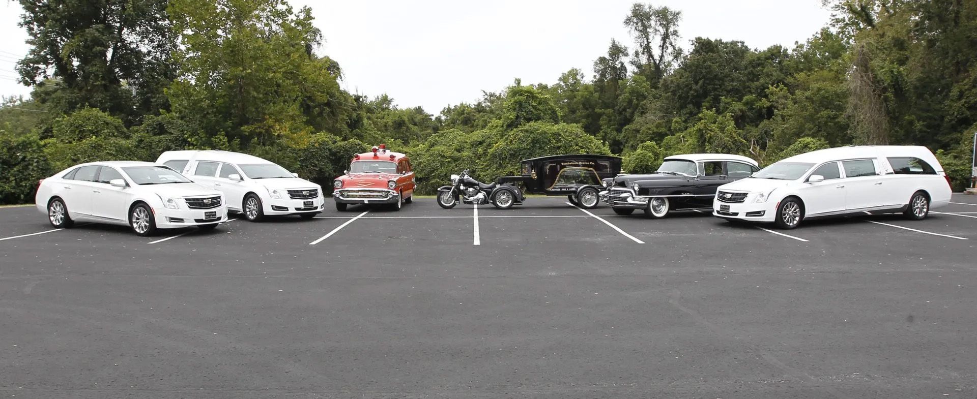 Hearses at McReynolds Nave & Larson Funeral Home in Clarksville, TN