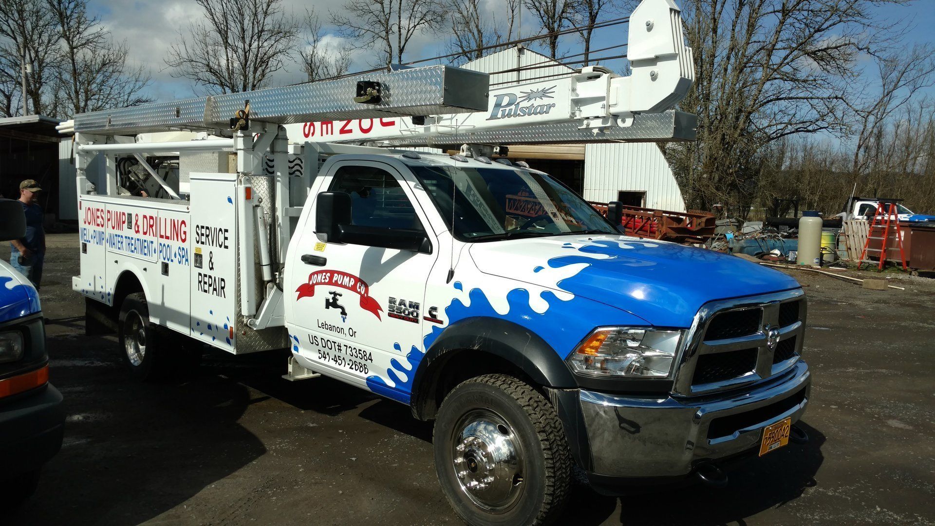 Close-up View of Jones Drilling & Pump's Truck — Lebanon, OR — Jones Drilling & Pump Co