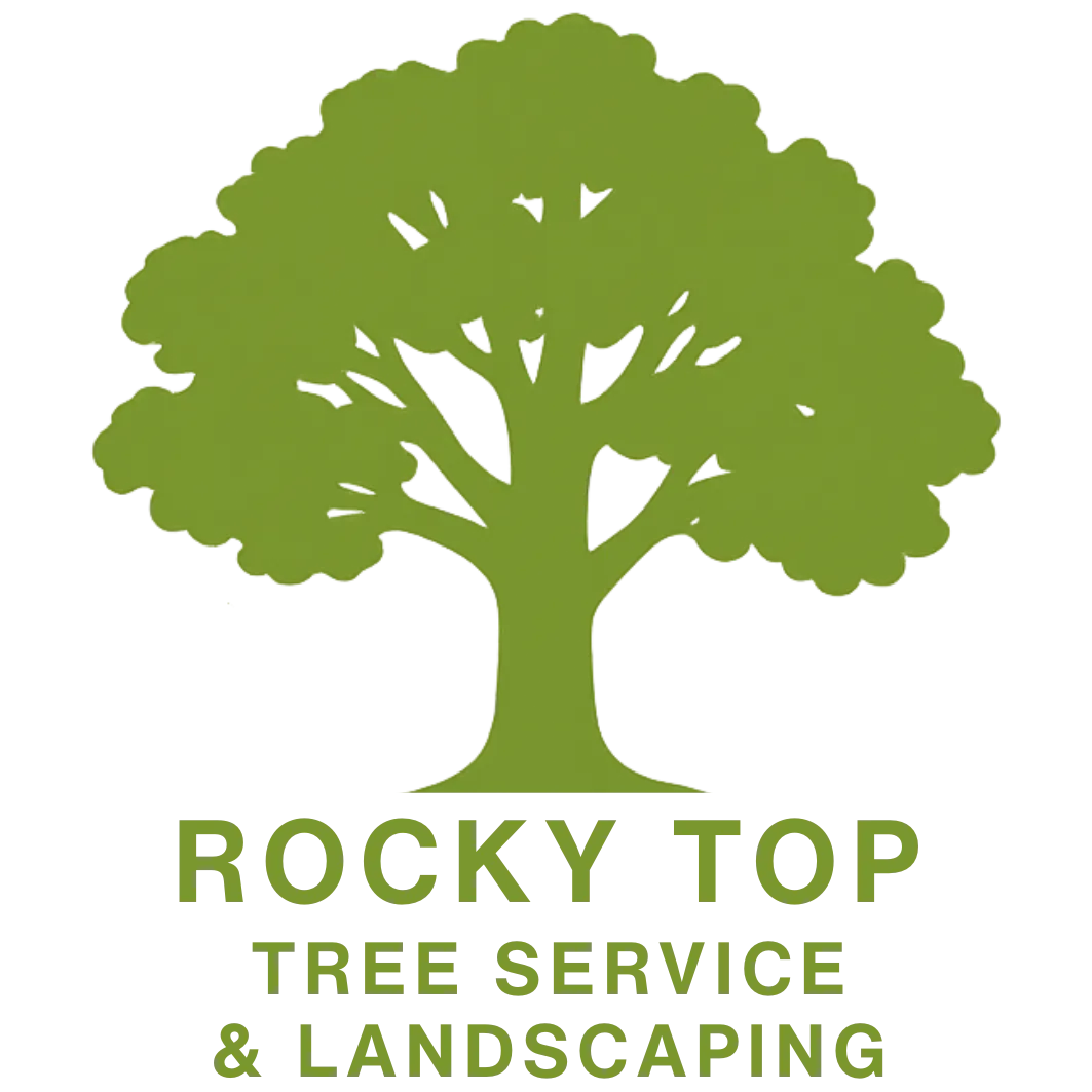 Green tree logo with "Rocky Top Tree Service & Landscaping" text.