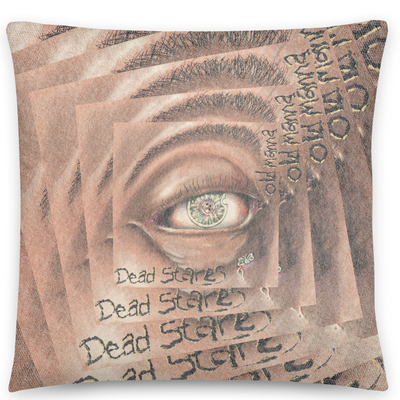 Old Manna Market Dead Stares Pillow