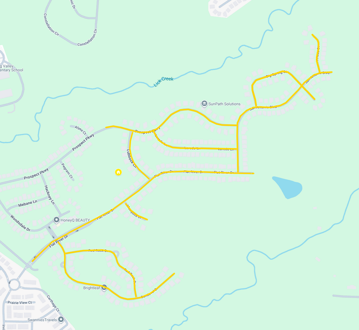 Brightleaf neighborhood map