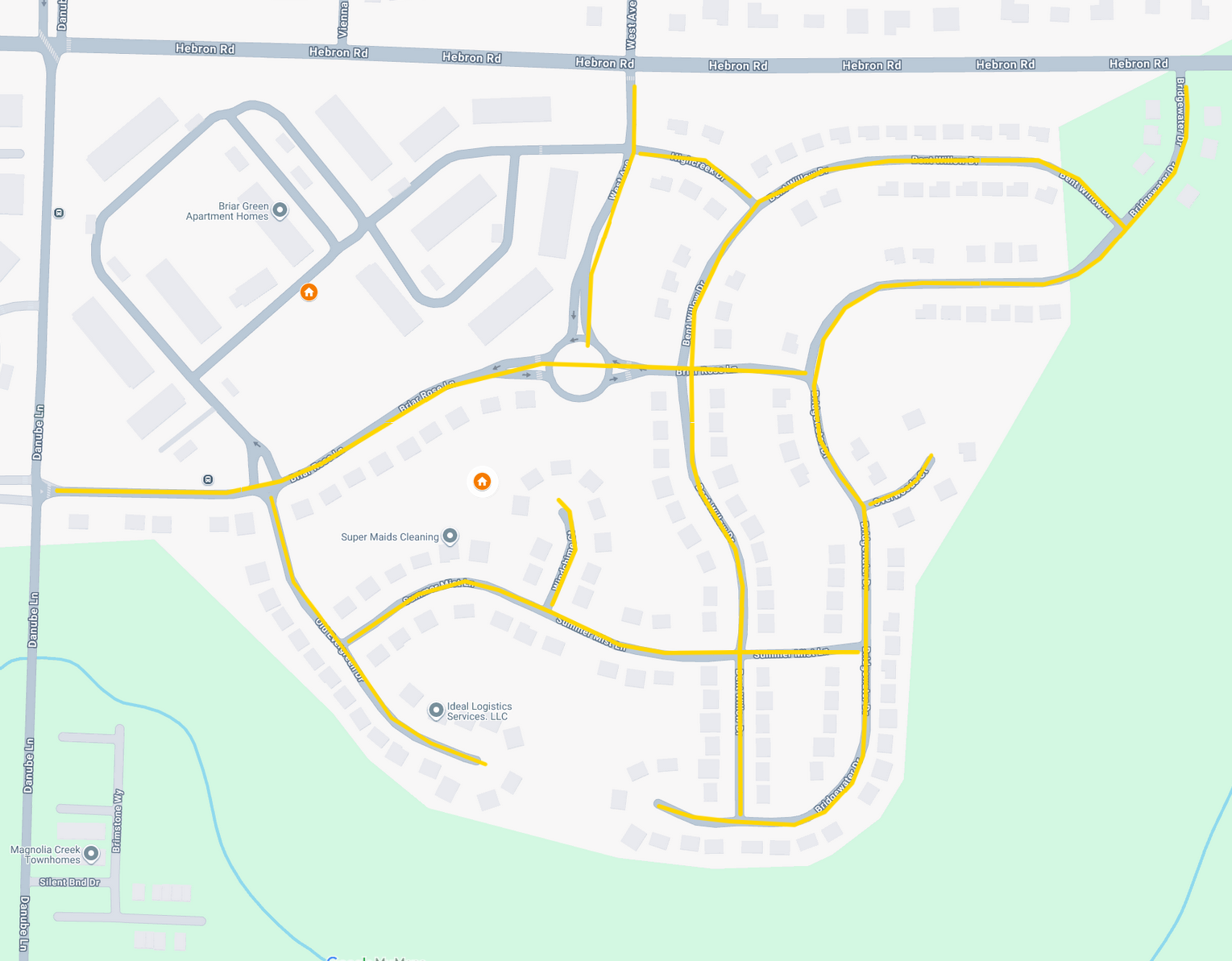 Magnolia Creek neighborhood map