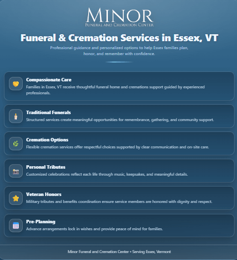Funeral & Cremation Services in Essex, VT
