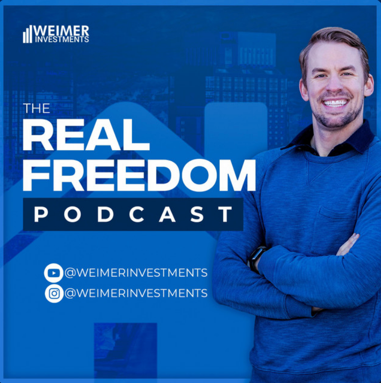 A man is on the cover of the real freedom podcast