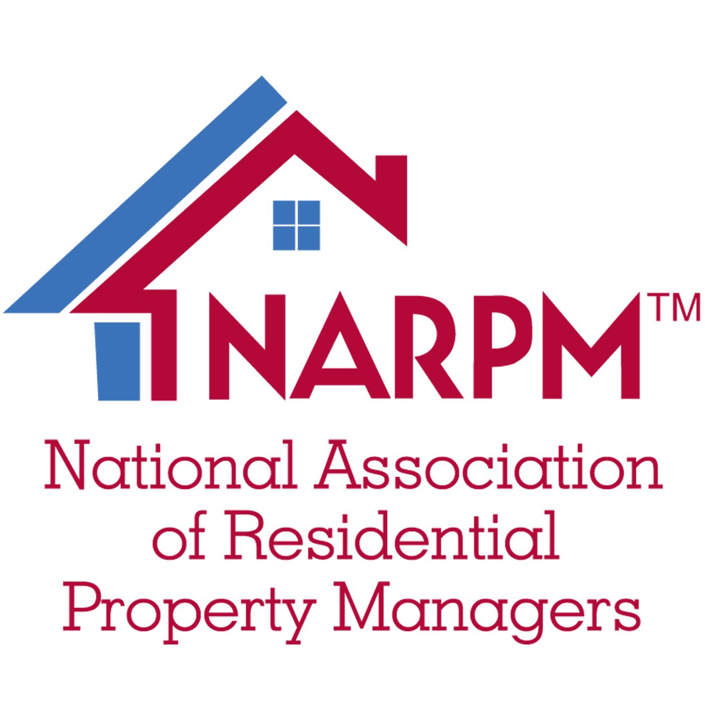 A logo for the national association of residential property managers