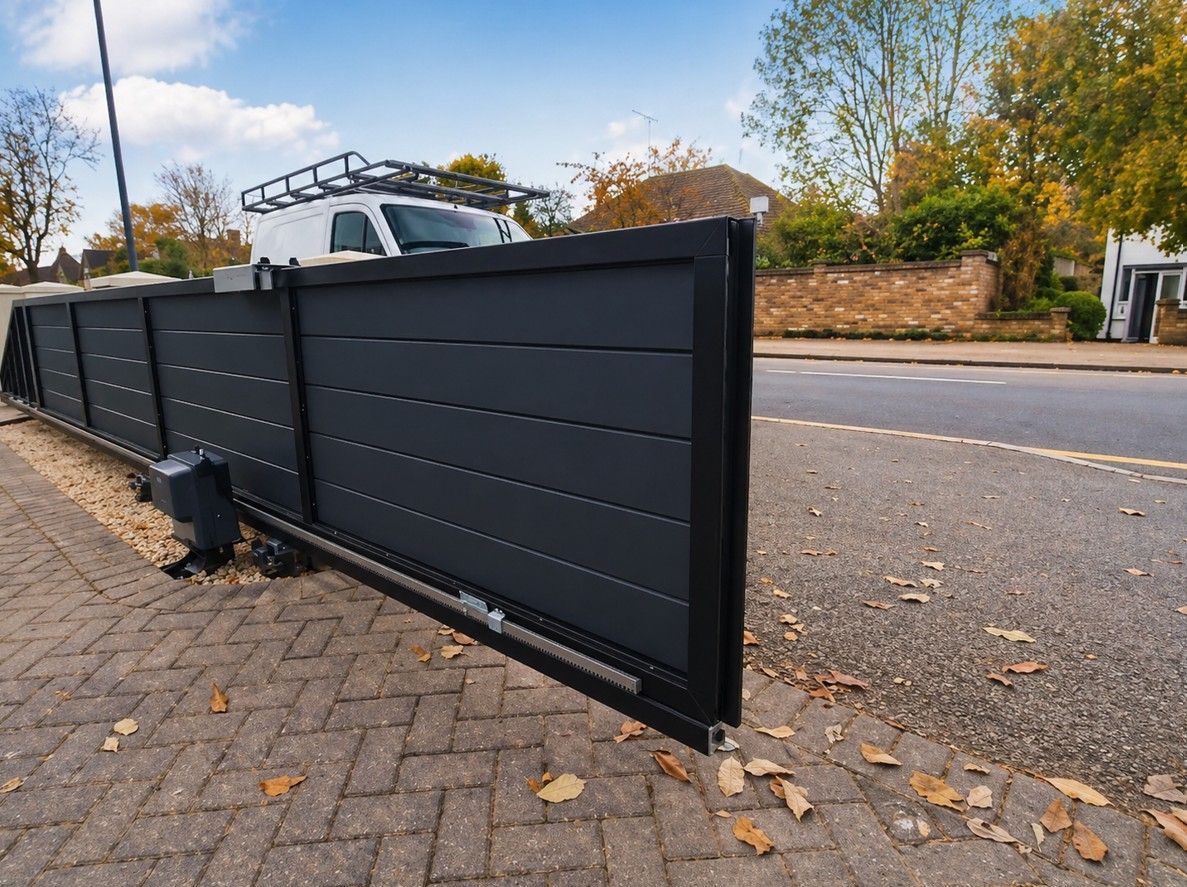 Electric sliding gate installed by an ElectriGate installer