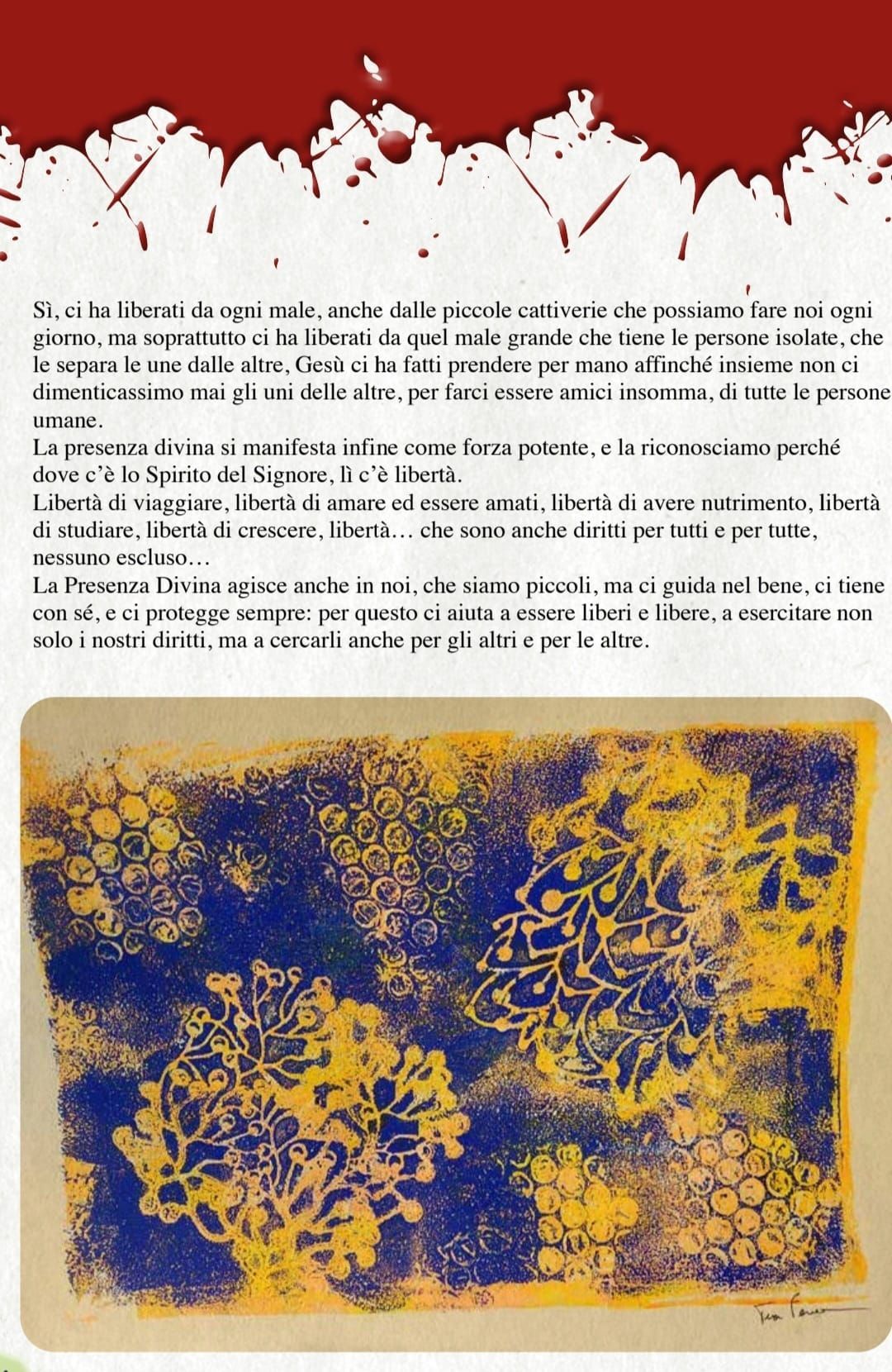 Alcuni miei lavori in acrilico mi sono stati richiesti come illustrazioni per una rivista  