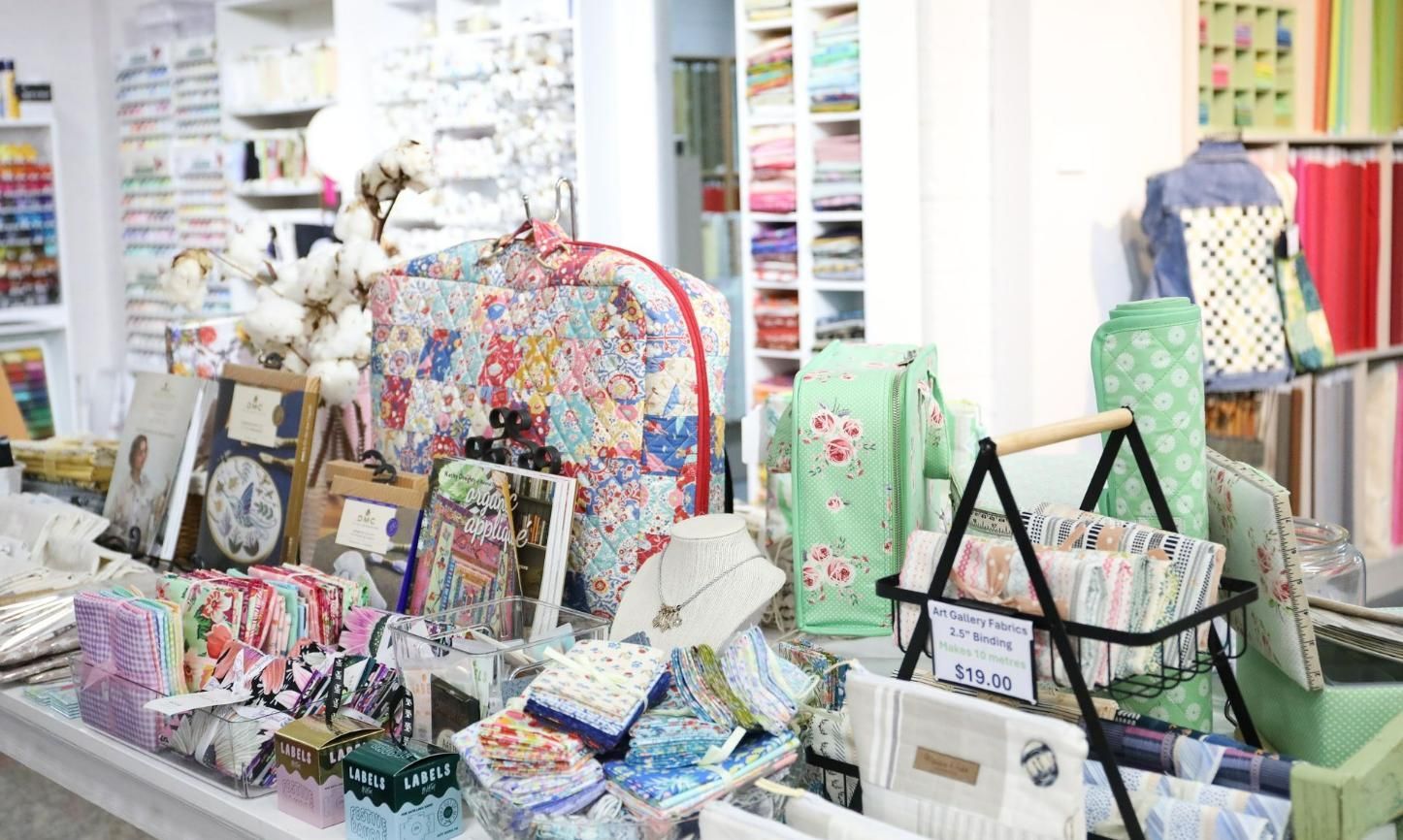 A Store Filled with Lots of Fabrics and Quilts — Stitch 2340 In Tamworth, NSW