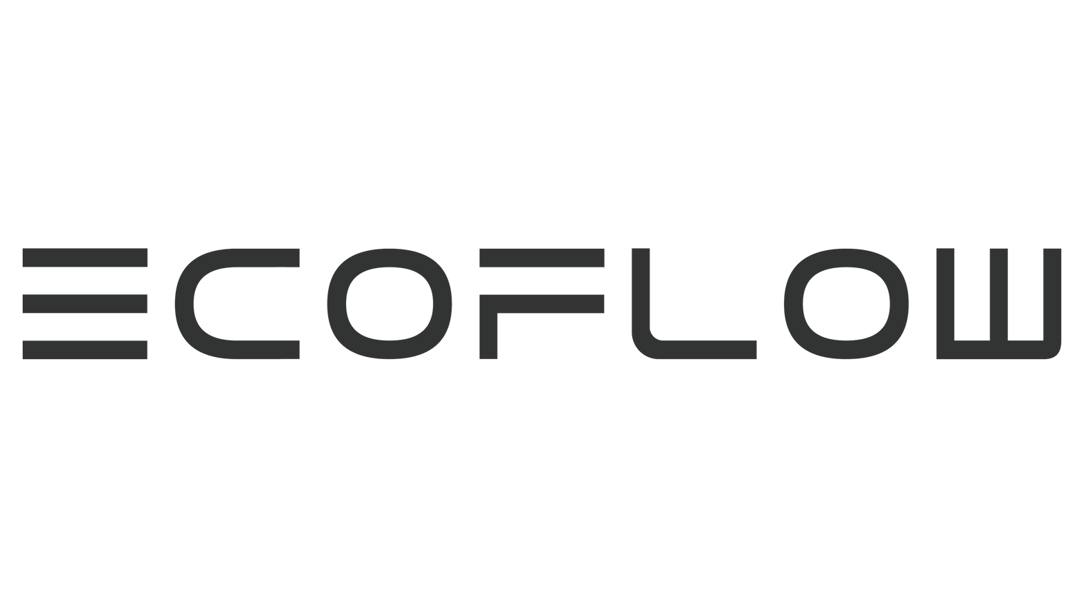 EcoFlow logo in dark gray, sans-serif font.
