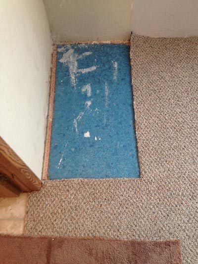 Carpet Repairs Before — Carpet Repair in Escondido, CA