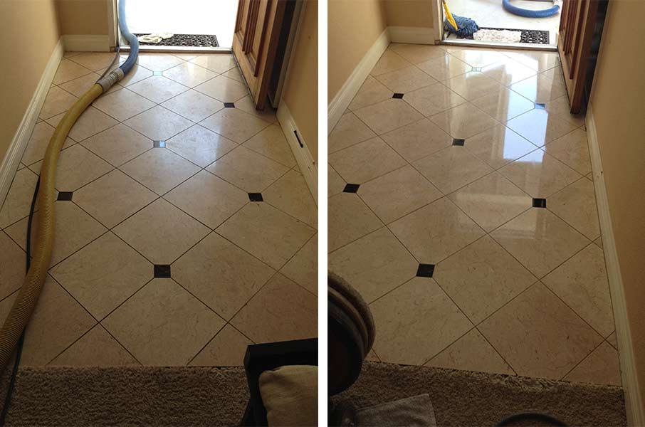 Tile floor cleaned — cleaning in Escondido, CA