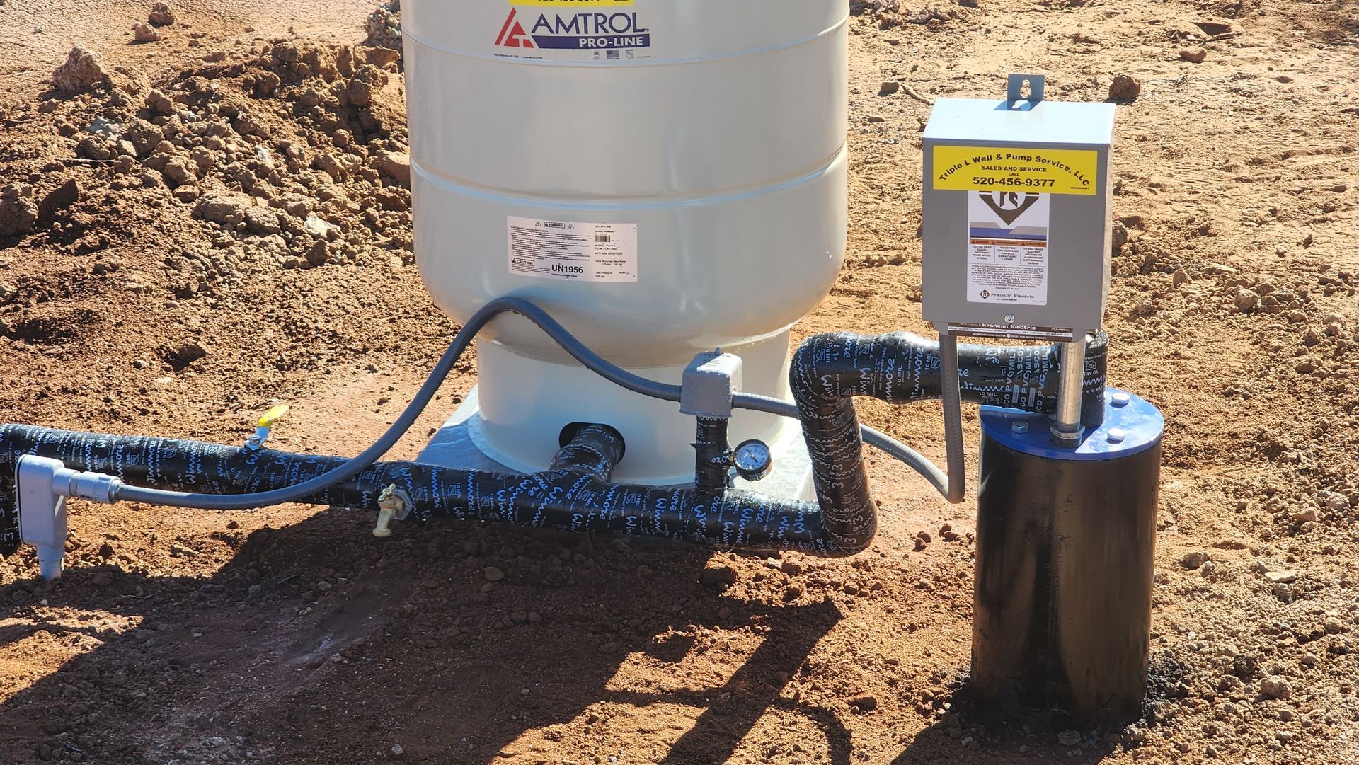 a water tank with the word america on it