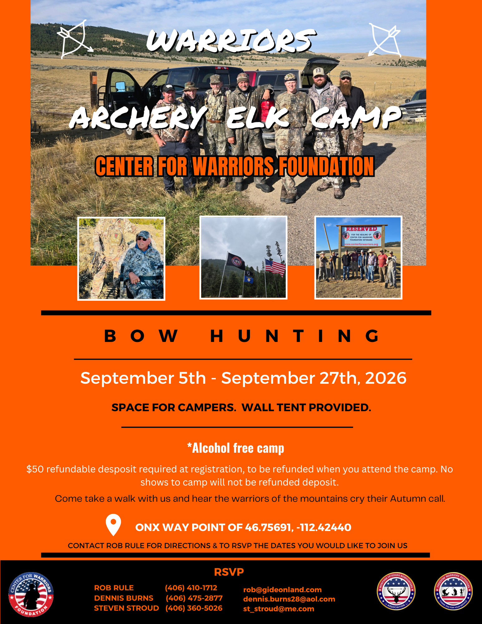 2026 archery elk camp poster