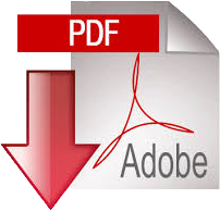 A white PDF icon with a red downward-pointing arrow and the Adobe logo.
