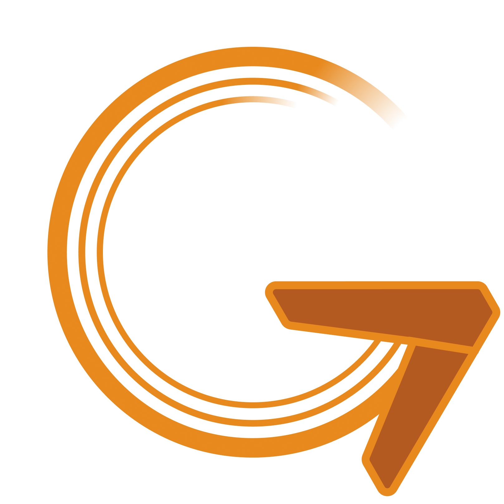 The letter g is in a circle with an arrow pointing to the right.