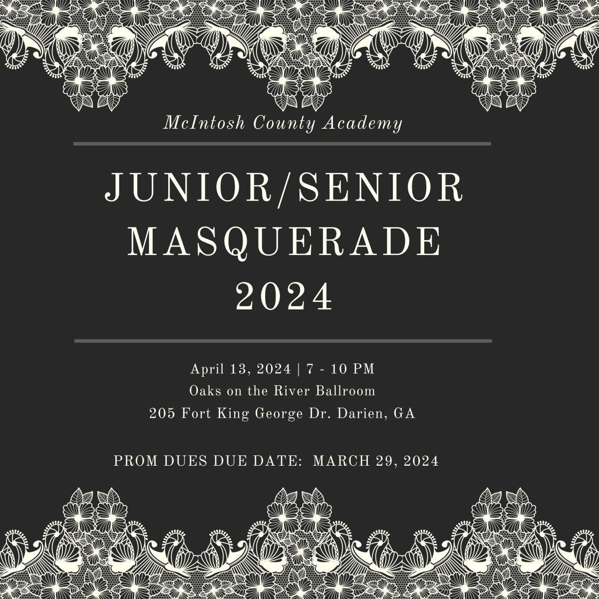 a poster for a junior / senior masquerade in 2024