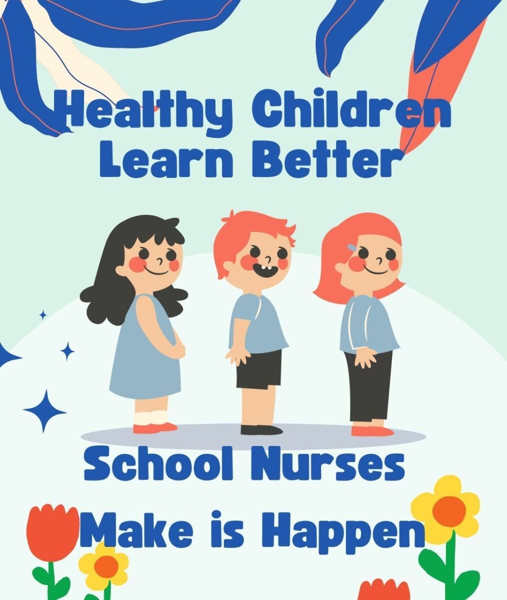 a poster that says healthy children learn better school nurses make is happen