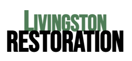 Logo for Livingston Restoration, with the word 