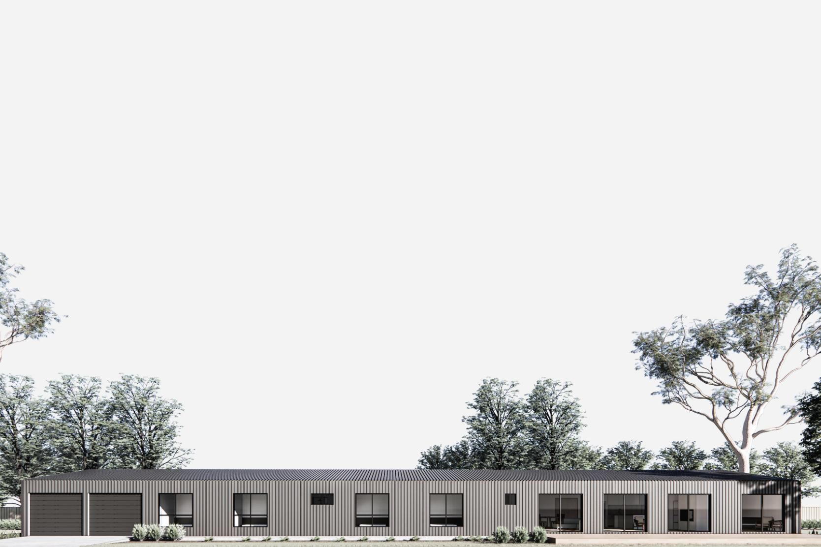 A Large House with A Lot of Windows Is Surrounded by Trees — Clearspan Builders In Queanbeyan East, NSW