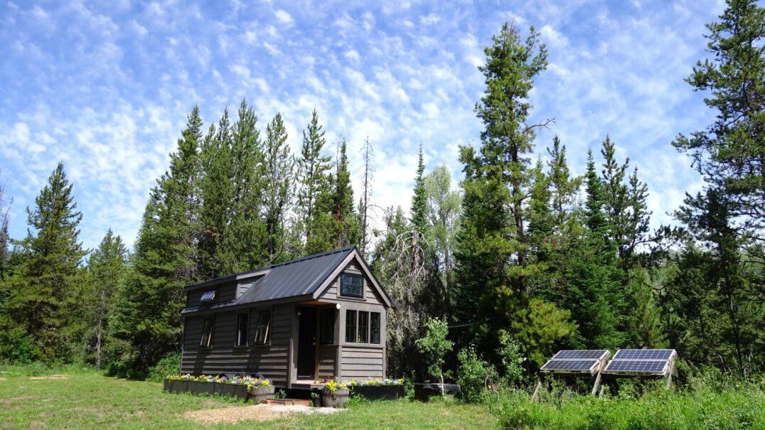 Tiny Cabin in a Wooded Area, Under a Blue Sky With Scattered Clouds — Clearspan Builders In Braidwood, NSW
