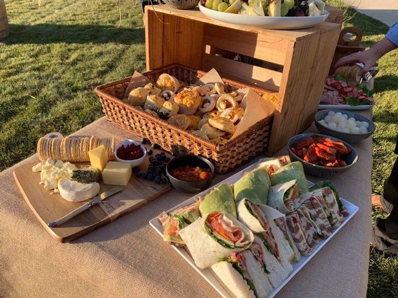 picnic with breads