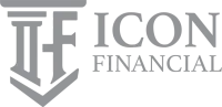 Logo for Icon Financial, featuring stylized "IF" within a shield shape with text "ICON FINANCIAL" to the right.